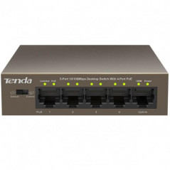 Switch Desktop 5 Porte 10/100 con 4 Porte PoE TEF1105P 63W