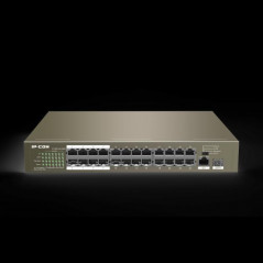 Switch 24 porte PoE 10/100Mbps + 1 Gbit + 1 slot SFP IP-COM