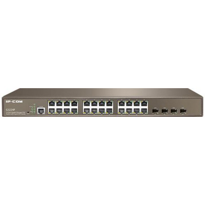 Switch rack 24 porte Gbit Poe+ Managed 4 porte SFP G3224P