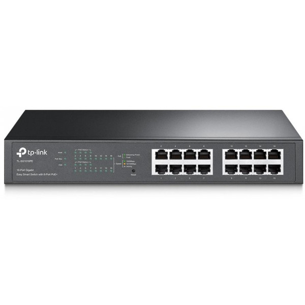 Switch 16 Porte Gbit 8 PoE 110W rack TP-Link TL-SG1016PE