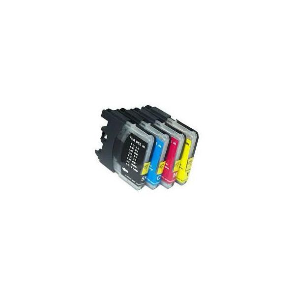 28ML Brother Compatibl LC61 Bk LC980 BK LC1100 ALTA CAPACITA