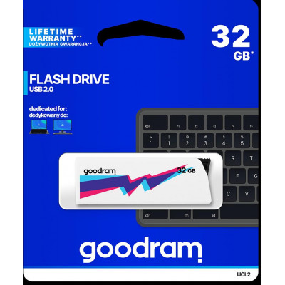 Pendrive GoodRAM 32GB UCL2 WHITE USB 2.0 - retail blister