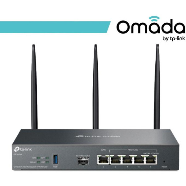 Omada Router VPN Multi WAN - Wi-Fi 6 AX3000 - ER706W