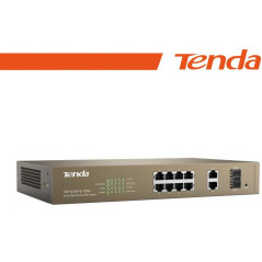 Tenda Switch PoE Desktop Smart 8 Porte 10/100Mb+2Gb+2SFP - TEF1210P-8-150W