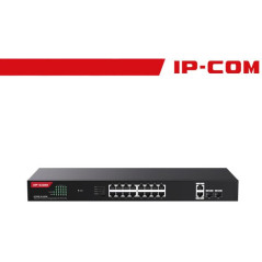 IP-COM 18GE+2SFP Ethernet Unmanaged Switch With 16-Port PoE - G1120P-16-250W