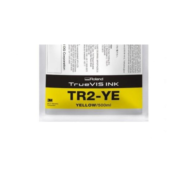 Yellow Pigment Eco-Solvent Ink Bag Roland TrueVIS SG2,VG2,VF2,SG3,VG3500ML