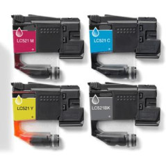 Cyan Compatible Cartridge DCP-J1260W/J1313DW/J1360DW/J1460DW-0.5KLC521C