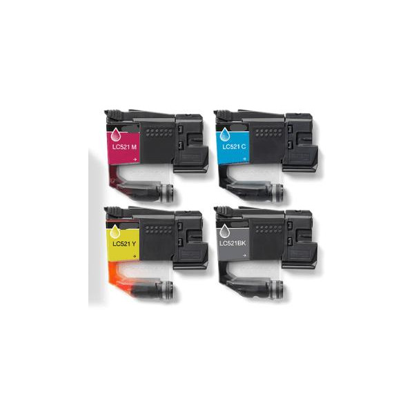 Yellow Compatible Cartridge DCP-J1260W/J1313DW/J1360DW/J1460DW-0.5KLC521Y