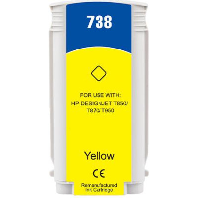 130ML Yellow Reman HP DesignJet T850,T870,XT870,XT950498N7A