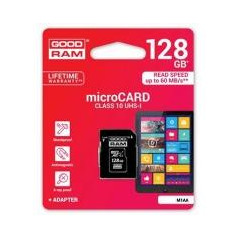 microSD 128GB CARD class 10 UHS I + adapter - retail blister