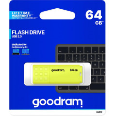 Pendrive GoodRAM 64GB UME2 yellow USB 2.0 - retail blister