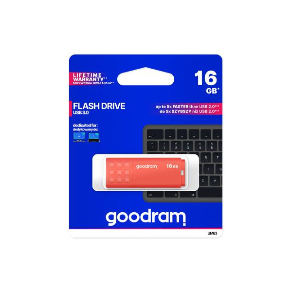 Pendrive GoodRAM 64GB UME3 orange USB 3.0 - retail blister