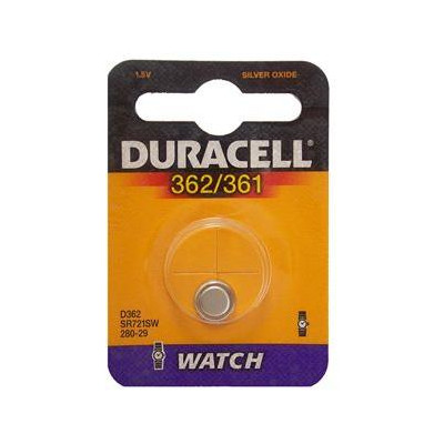 10 pile a bottone Duracell D362/361 1x 1,5volt - 10 blister