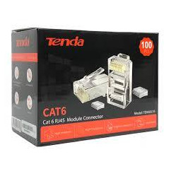 Connettore Cat6 RJ45 UTP placcato oro 24K - confezione 100pz