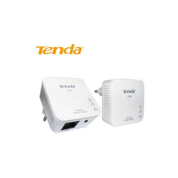 Tenda P200 Powerline Kit 2 Mini Adapter Up to 200Mbps