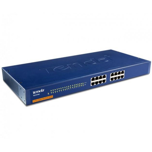 Switch 16 Porte Gigabit Installabile a Rack Blu TEG1016G